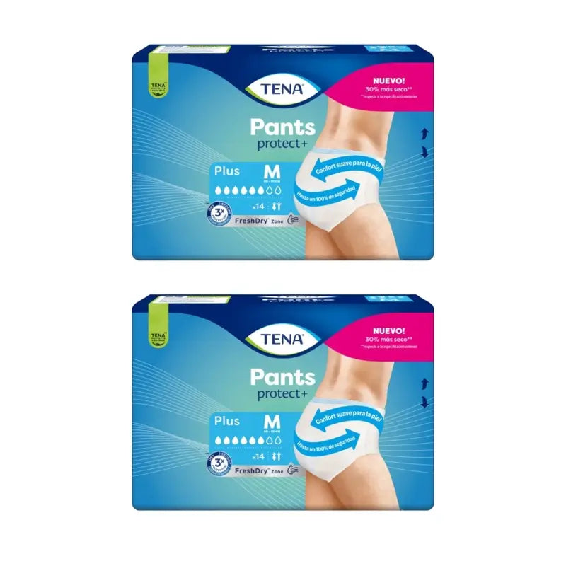 Tena Pack Pants Plus Size M, 2 X 14 Pcs.