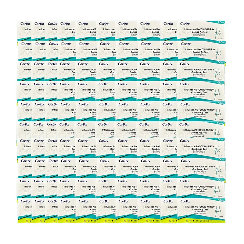 Combined Rapid Antigen Test COVID-19, Influenza A & B & RSV - 100 Units