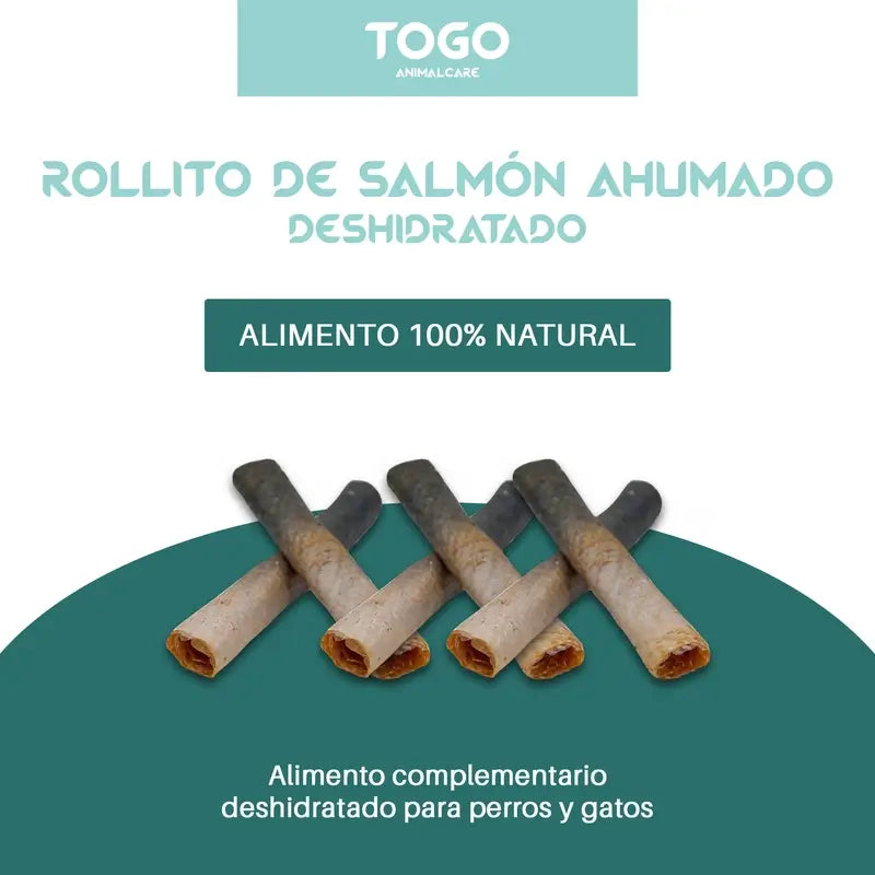 Togo Snack Natural Salmon Rolls, pack 2 units
