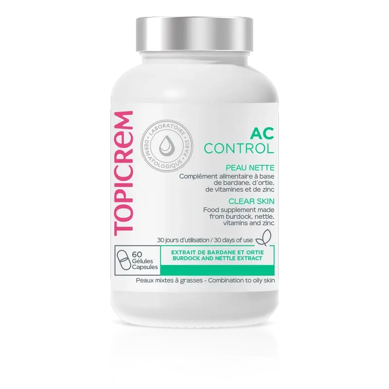 Topicrem Ac Control Clean Skin, 60 capsules