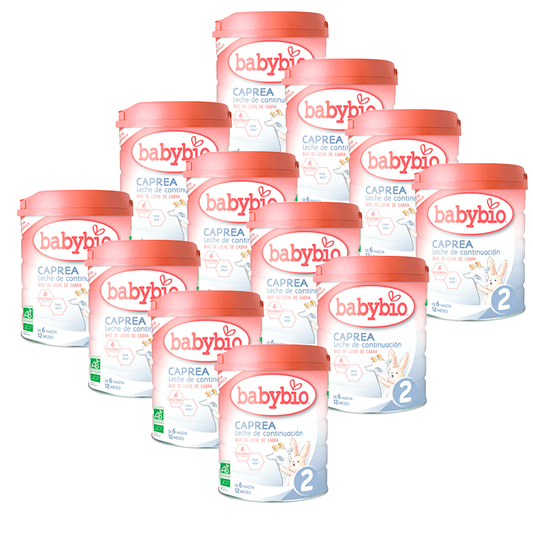 Babybio Pack Caprea 2 Goat's Milk From 6 Months, 12 x 800 g