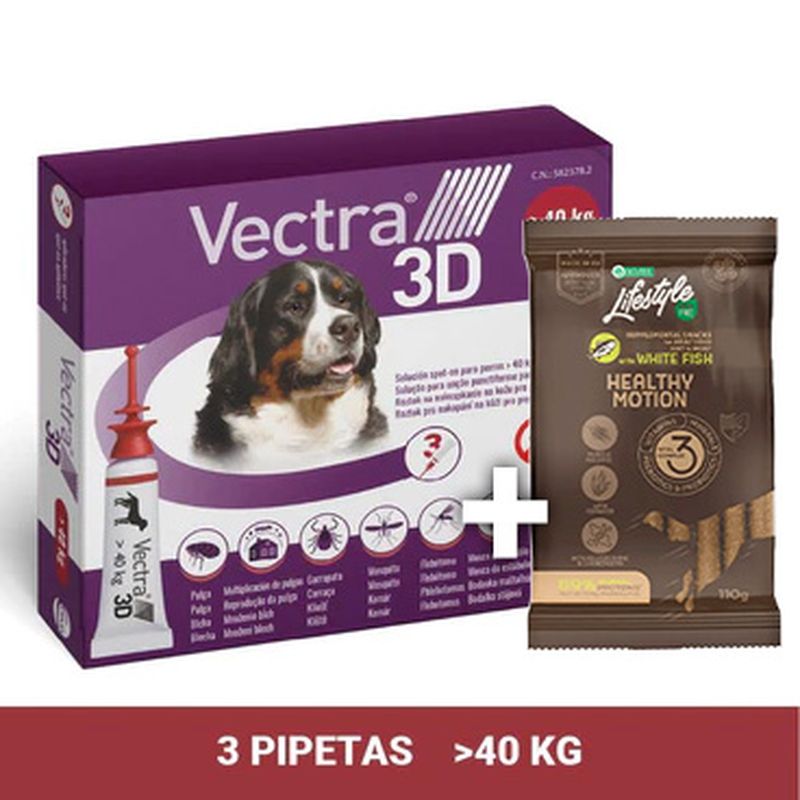 Vectra 3D Dog +40 kg, 3 Pipettes