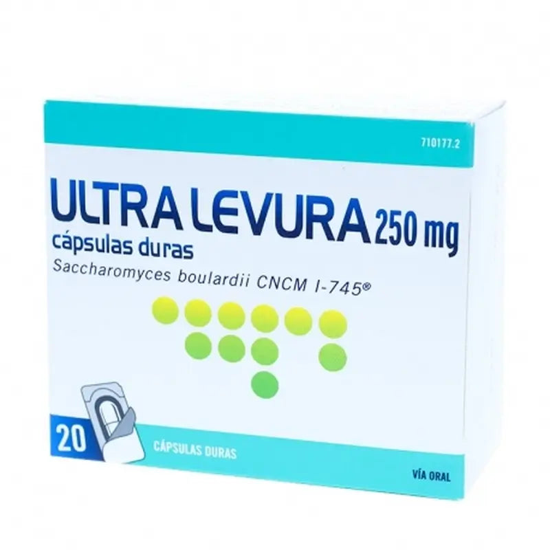 Ultra Levura 250 mg, 20 Capsules