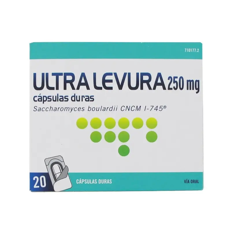 Ultra Levura 250 mg, 20 Capsules