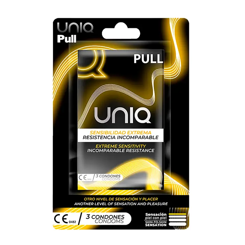 Uniq Pull Condoms With Latex Free Straps 3 Units