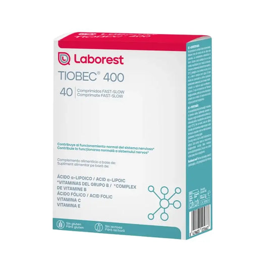 Tiobec 400 Food Supplement 40 tablets Fast-Slow