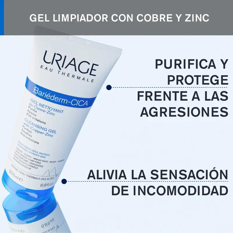 Uriage Bariéderm Cica Cleansing Gel , 200 ml