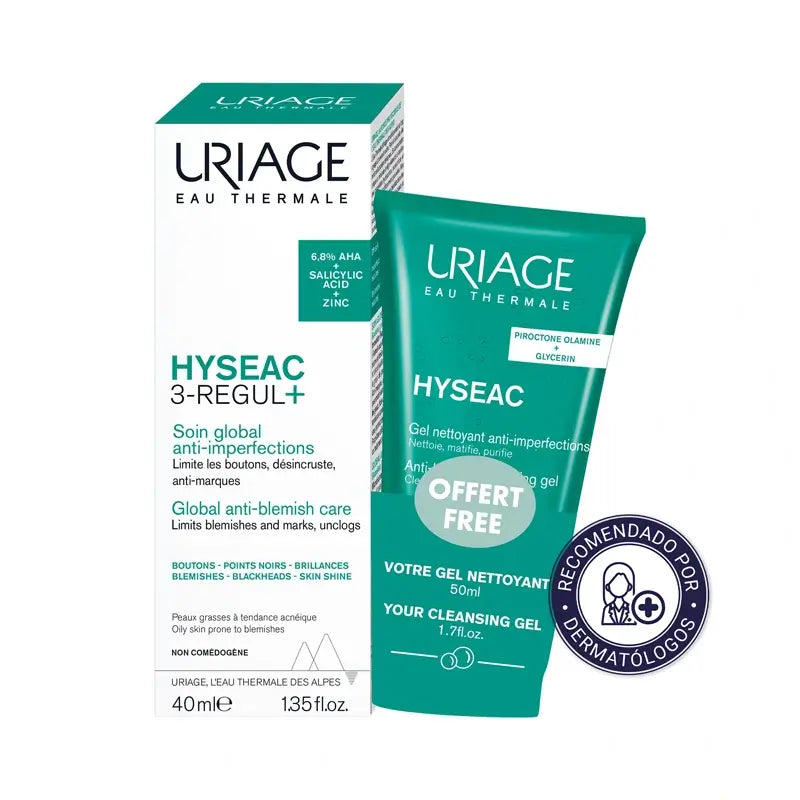 Uriage Promo Hyseac 3-Regul+ Cleansing Gel 50 Ml Free