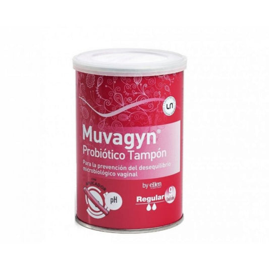 Casen Muvagyn Probiotic Regular Tampon with Applicator 9 Units