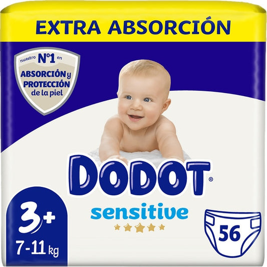 Dodot Sensitive Extra-Jumbo Pack Size 3, 56 pcs.