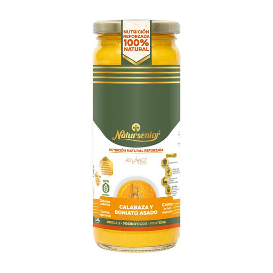 Natursenior Adult Vegetable Cream Soup Pumpkin & Roasted Sweet Potato with Omega 3 Dha, Prebiotics & Protein. , 255 gr