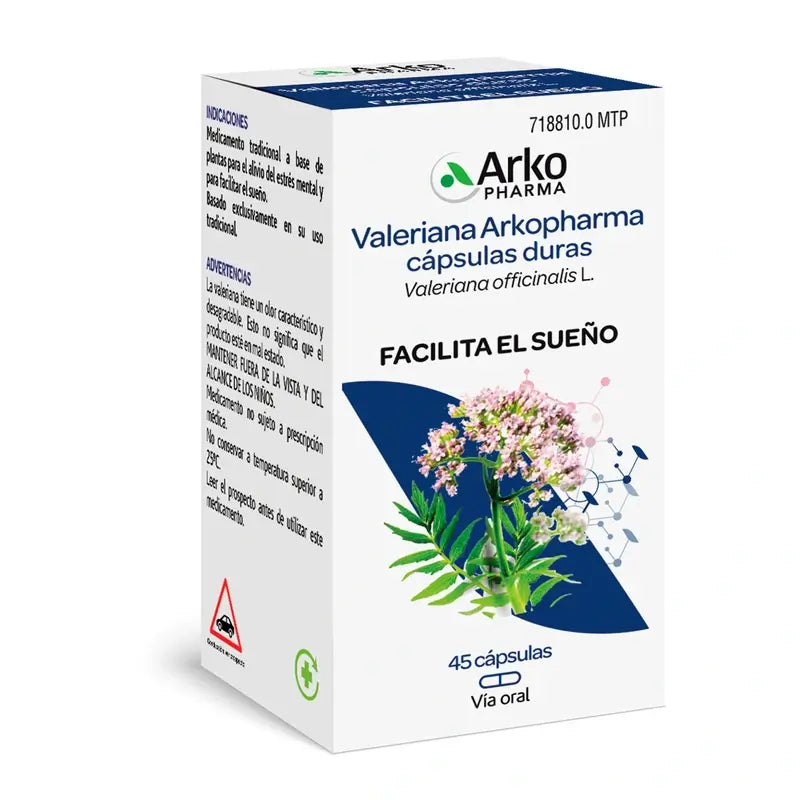 Arkocápsulas Valeriana 45 Capsules Arkopharma