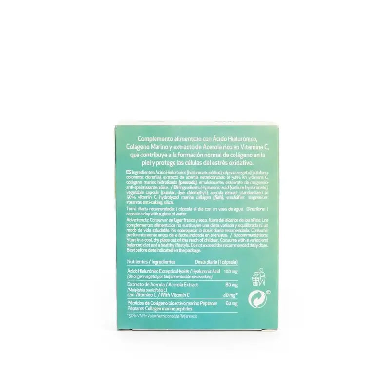 Colagenova Hyaluronic + Hyaluronic Acid 100 + Collagen + Vitamin C, 30 Capsules