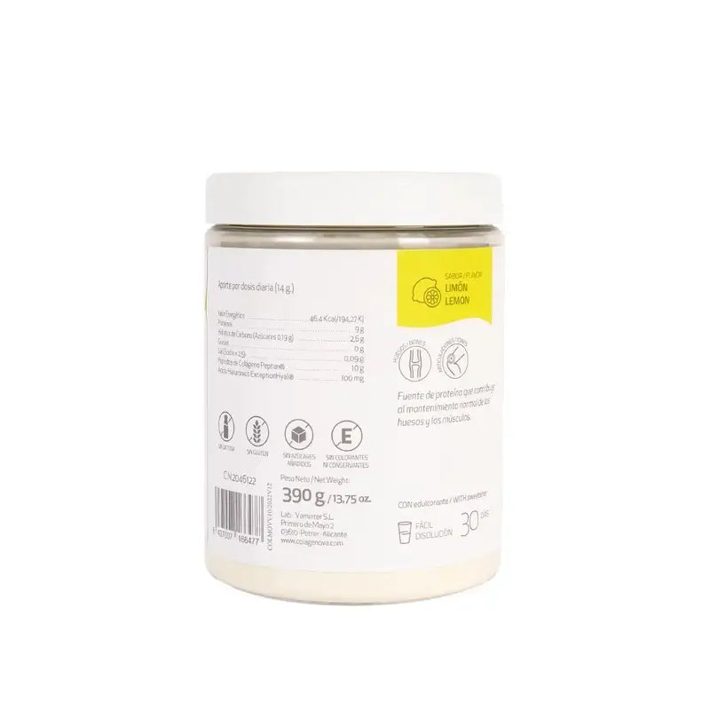 Colagenova Movility Hydrolysed Collagen 390 Gr + Hyaluronic Lemon