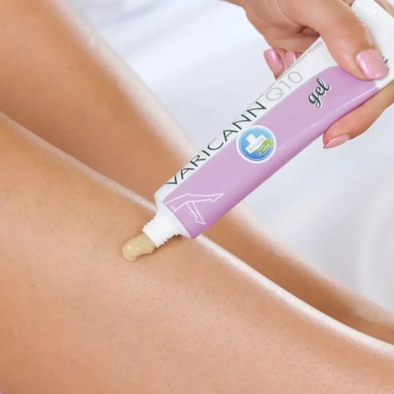 Varicann Q10 - Natural & Vegan Hemp Gel - Tired Leg Relief, 70 grams