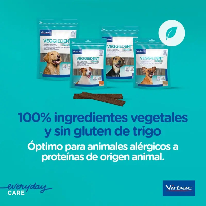 Virbac Veggiedent Fr3sh S, Dental Snacks For Small Breed Dogs