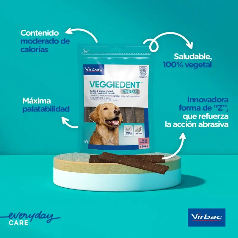 Virbac Veggiedent Fr3sh S, Dental Snacks For Small Breed Dogs