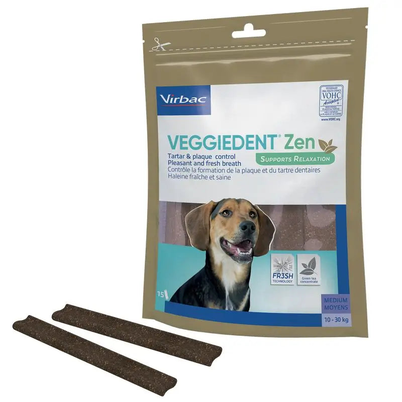 Virbac Veggiedent Zen M, Dental Snack for Medium Breed Dogs