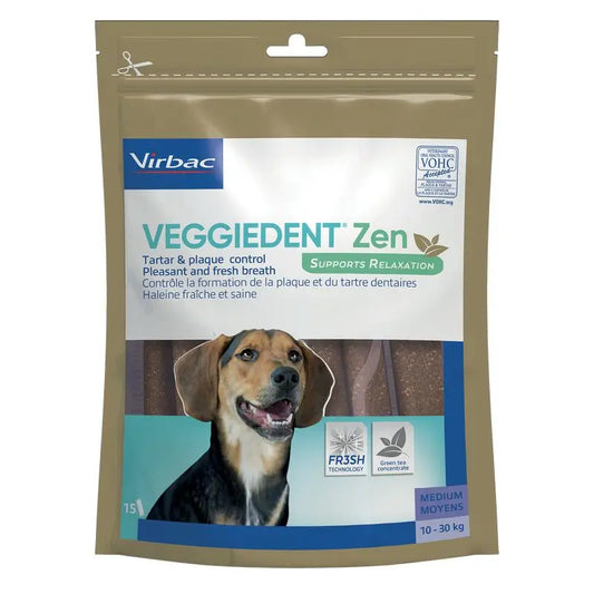 Virbac Veggiedent Zen M, Dental Snack for Medium Breed Dogs