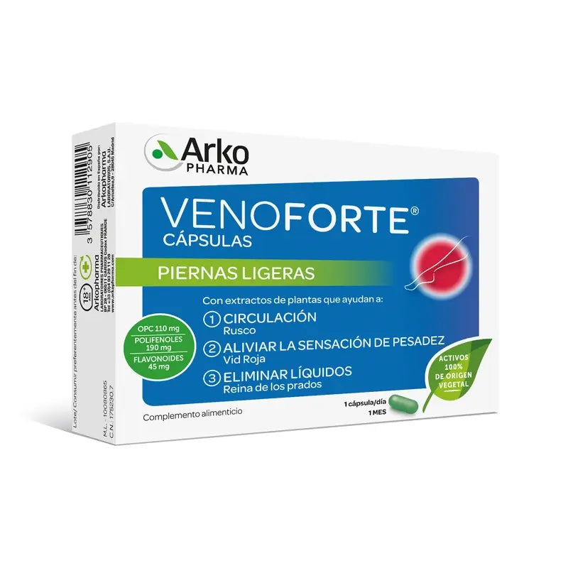 Venoforte 30 capsules Arkopharma