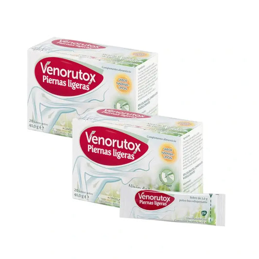 Venorutox Light Legs Orange-Lemon, 2X20 Sachets