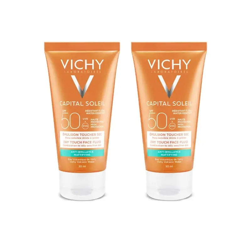 Vichy Capital Soleil Dry Touch Spf 50, 2X50 Ml