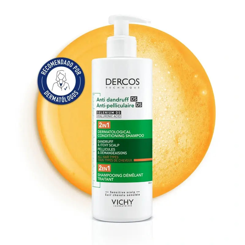 Vichy Dercos Anti-Dandruff Conditioning Shampoo Ds 2 In 1, 390 ml