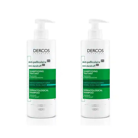 Vichy Dercos Technique Anti-Oily Dandruff Shampoo, 2X390 Ml