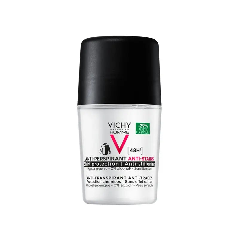 Vichy Homme 48H Anti-Transpirant and Anti-Spot Deodorant Roll-On 50 ml