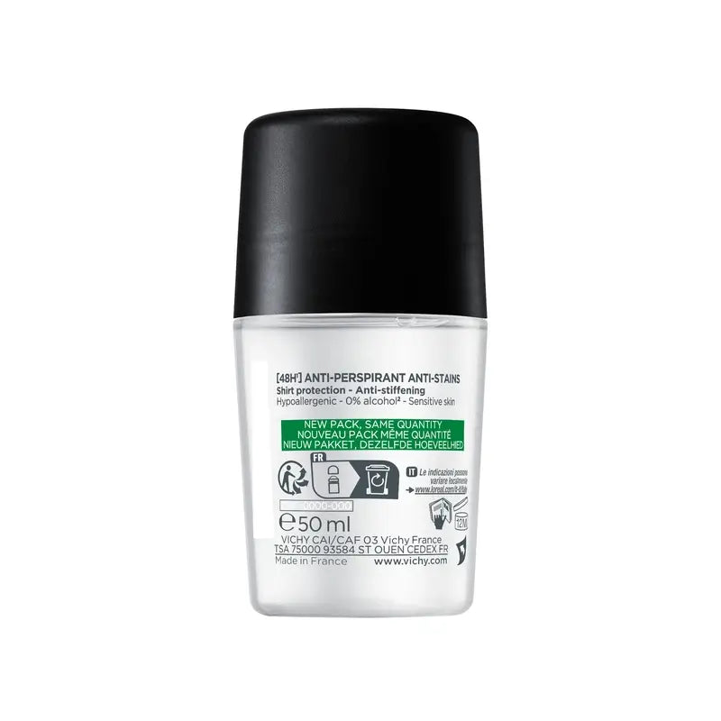 Vichy Homme 48H Anti-Transpirant and Anti-Spot Deodorant Roll-On 50 ml