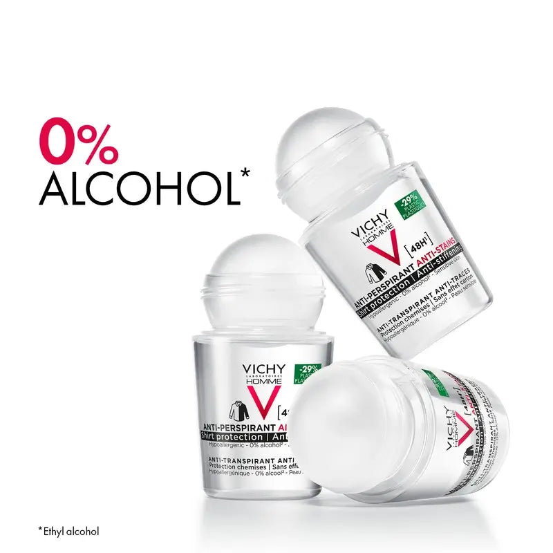 Vichy Homme 48H Anti-Transpirant and Anti-Spot Deodorant Roll-On 50 ml