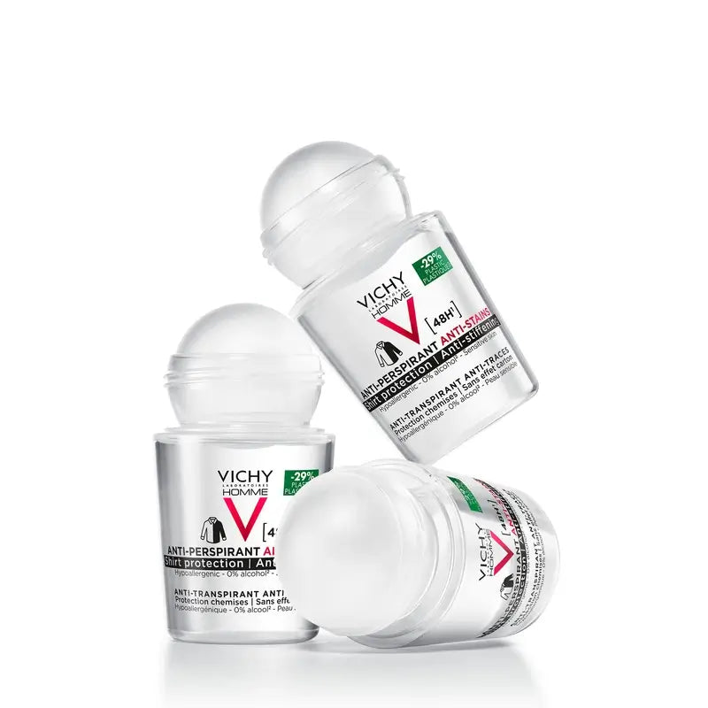 Vichy Homme 48H Anti-Transpirant and Anti-Spot Deodorant Roll-On 50 ml