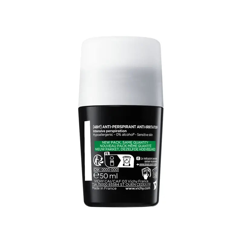 Vichy Homme Deodorant 48H Sensitive Skin Roll-On 50 ml