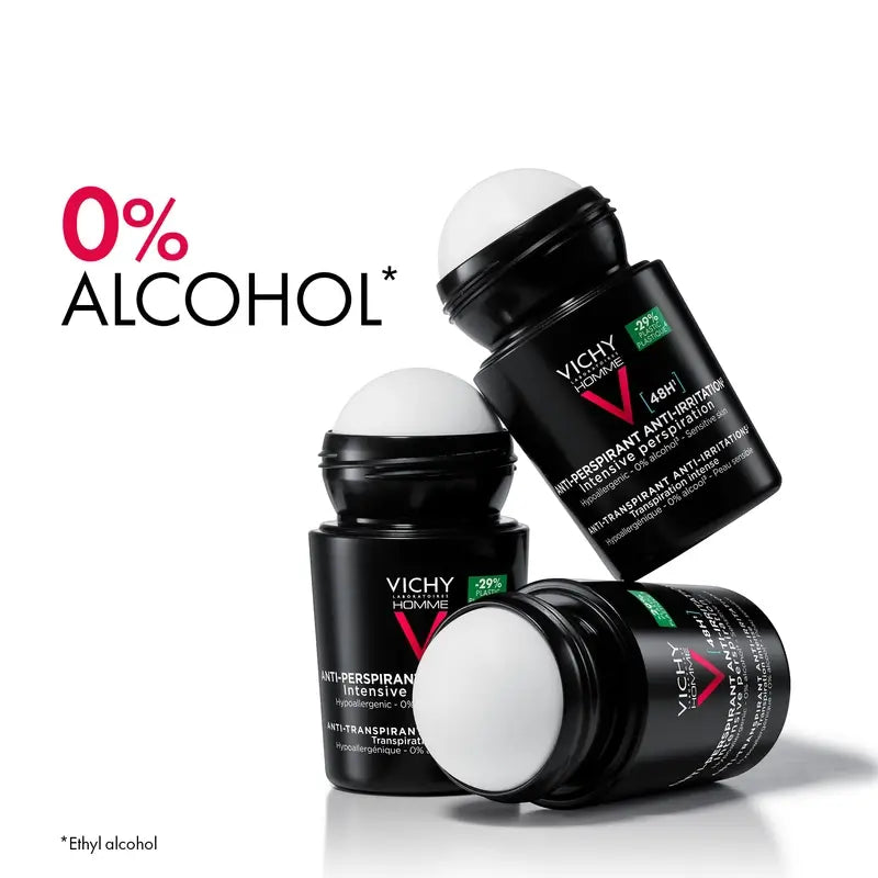 Vichy Homme Deodorant 48H Sensitive Skin Roll-On 50 ml