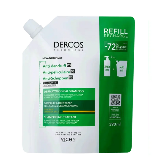 Vichy Dercos Technique Ecorefill Dry Dandruff Shampoo