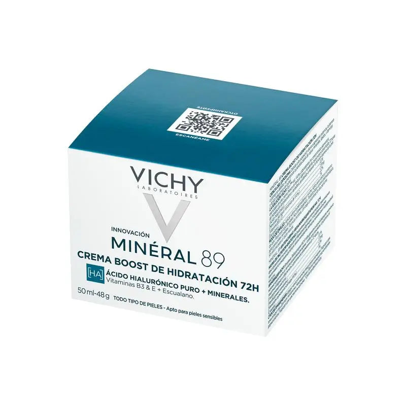 Vichy Minéral 89 Moisturising Cream 72H Light, 50 ml