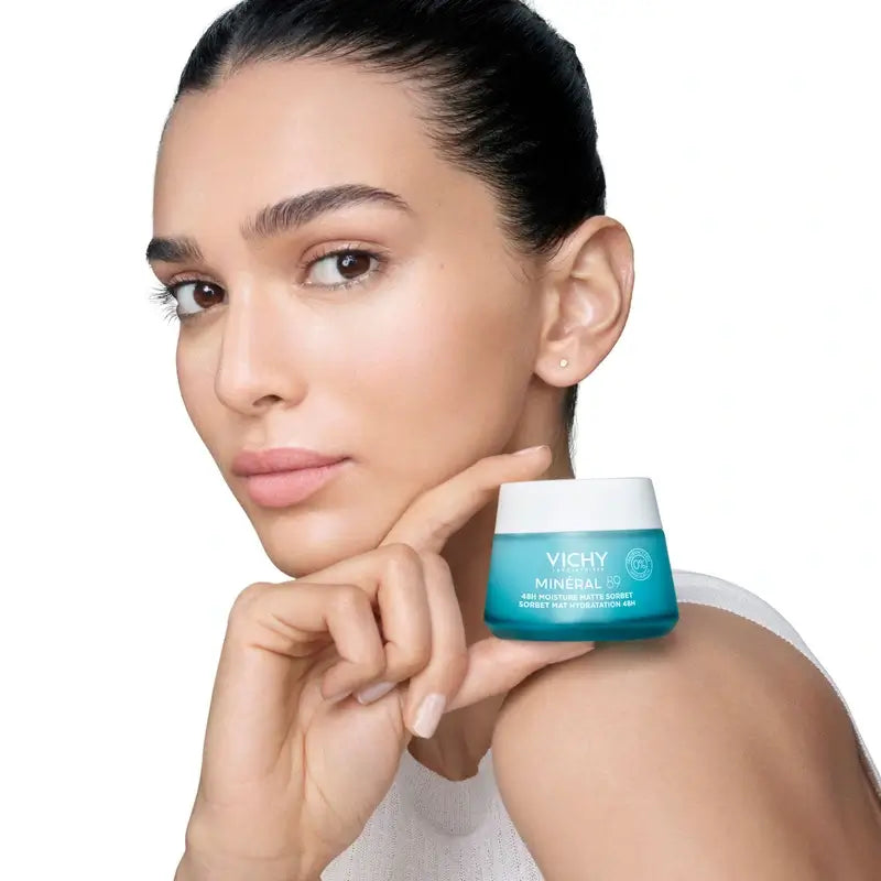 Vichy Mineral 89 Matte Moisturising Sorbet Gel 48H with Hyaluronic Acid , 50 ml