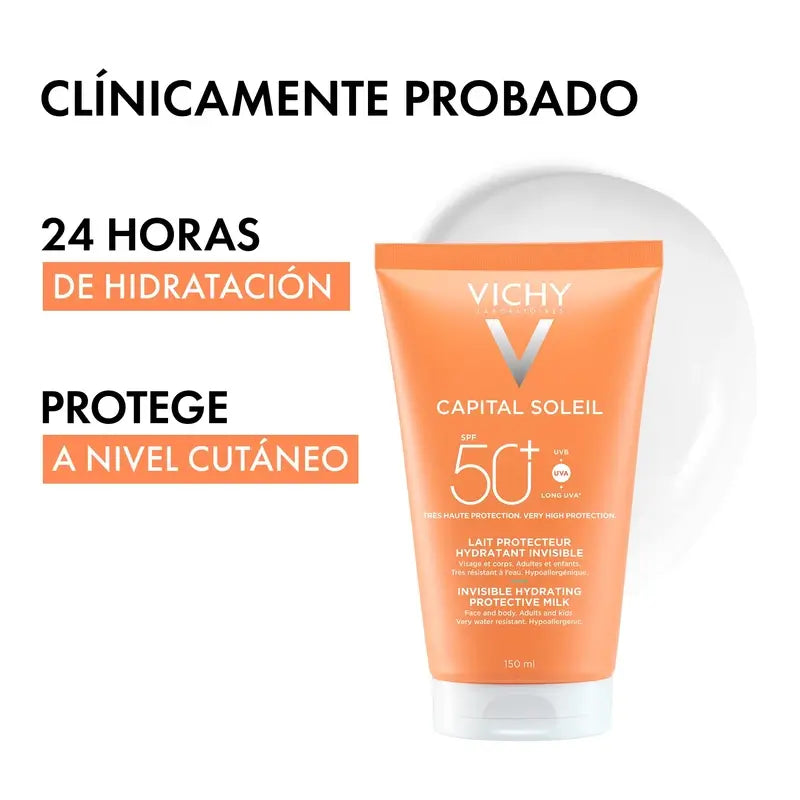 Vichy Solar Capital Soleil Moisturising Sunscreen Milk Spf 50+ , 150 ml