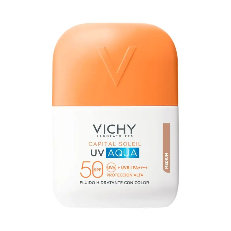 Vichy Solar Uv Aqua Hydrating Fluid Spf50 Medium Tone, 50 ml