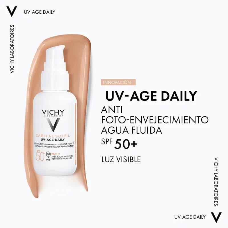 Vichy Capital Soleil UV Age Daily Water Fluid Light Colour SPF50, 40ml