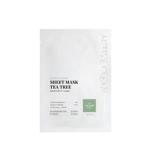 Village 11 Factory Active Clean Sheet Tea Tree Mask, 23 g