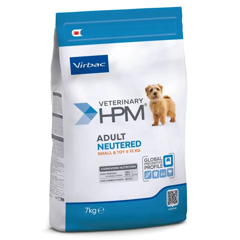 Virbac Hpm Adult Dog Neutered Small & Toy 7kg, dog food for Dogs