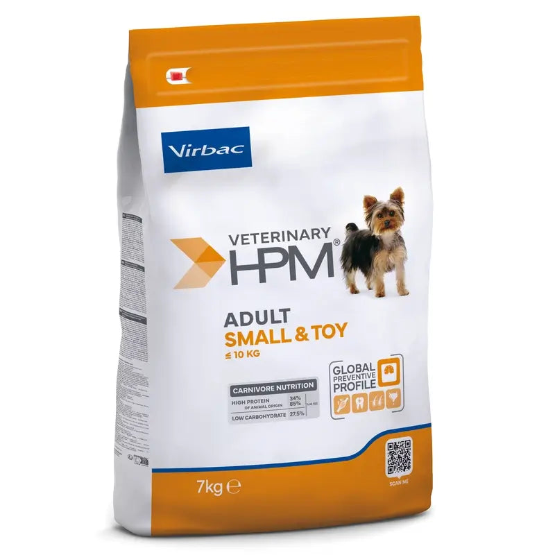 Virbac Hpm Adult Dog Small & Toy 7kg, dog food for Dogs