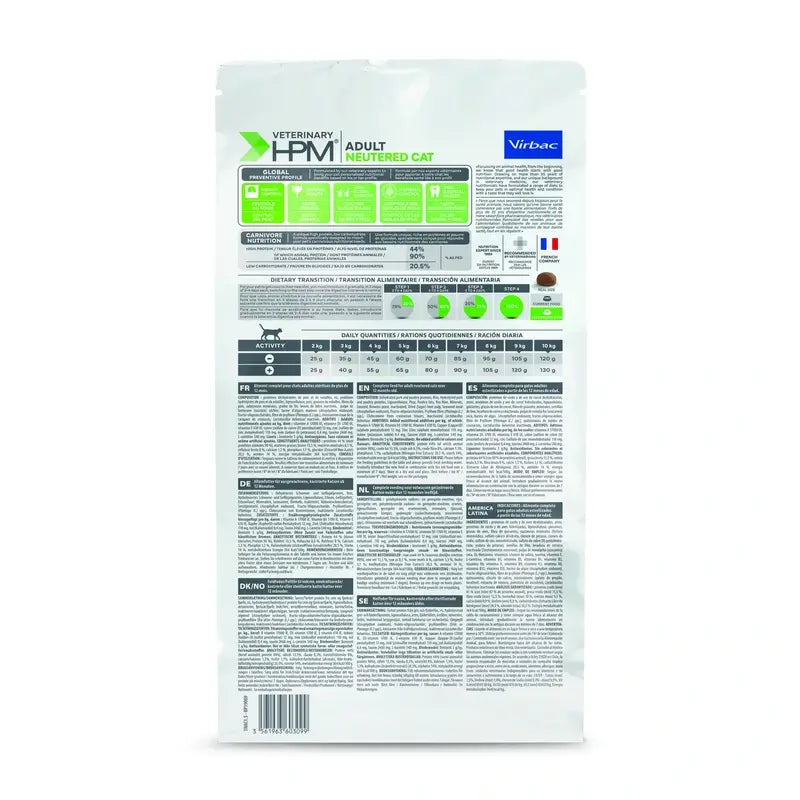 Virbac Hpm Adult Sterilised Cat Food 1,5 Kg, cat food