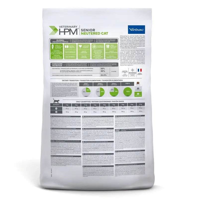 Virbac Hpm Senior Neutered Cat 7 Kg, cat food