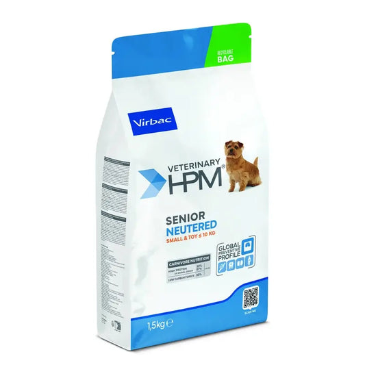 Virbac Hpm Senior Dog Neutered Small & Toy 1,5kg, dog food for Small & Toy Dogs