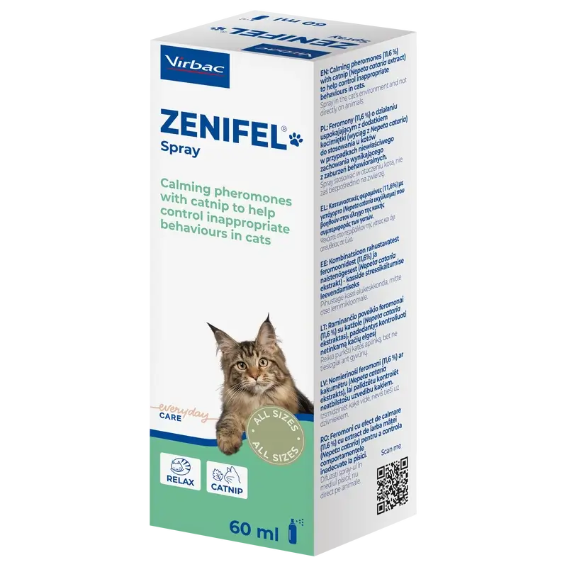 Virbac Zenifel Spray Cats, 60Ml