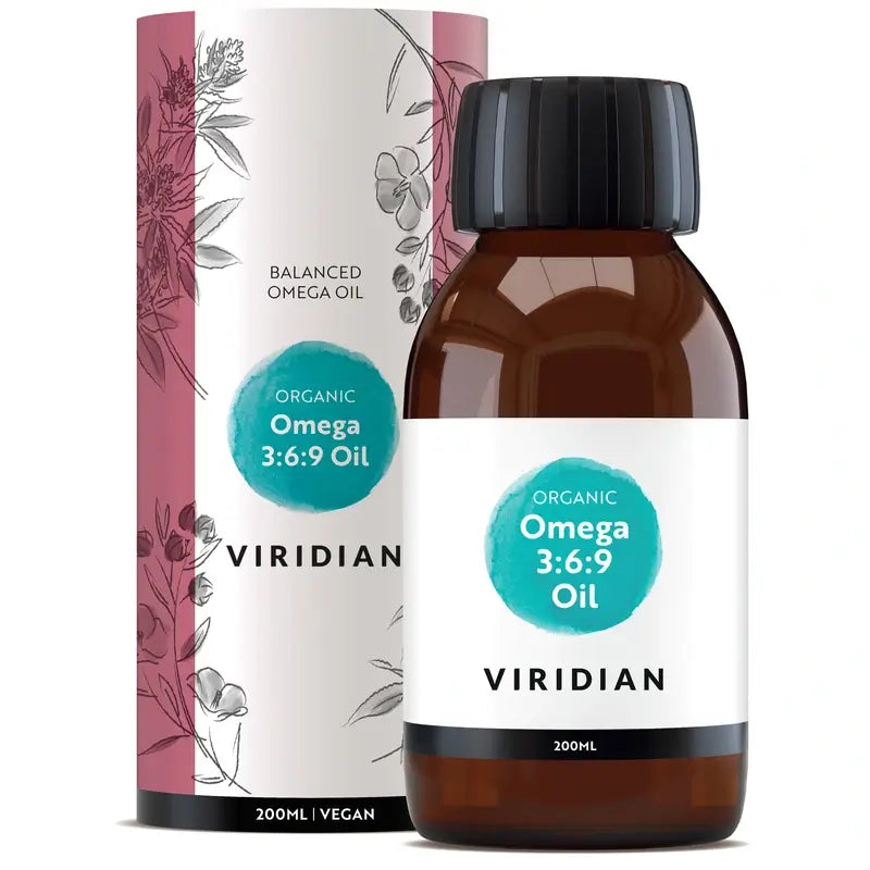 Viridian Omega 3-6-9 Oil 200Ml. Vegan