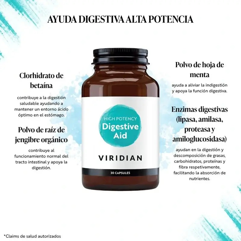 Viridian Digestive Aid High Potency 30Cap.Veg.