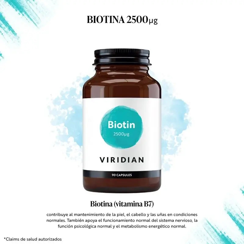 Viridian Biotin 2500Ug 90Caps.Veg.